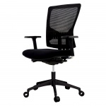 Bürodrehstuhl mit Armlehnen, höhenverstellbar, Sitztiefenverstellung, 